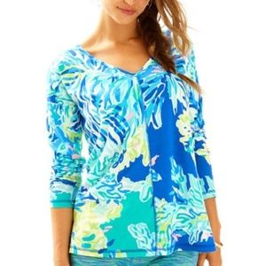 Lilly Pulitzer Luxletic Pullover Wade and Sea XS